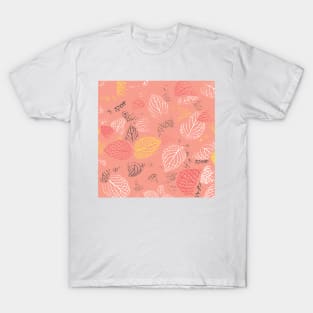 Autumn, Leaves Pattern 6 T-Shirt